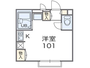 レオパレス上野西の物件間取画像